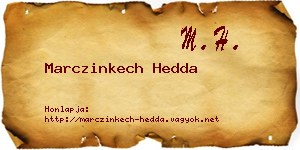 Marczinkech Hedda névjegykártya